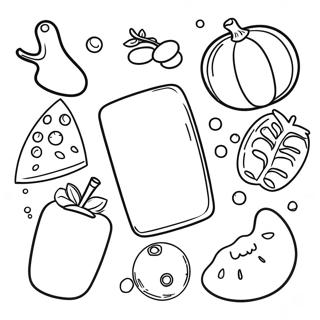 Simple Food Coloring Pages