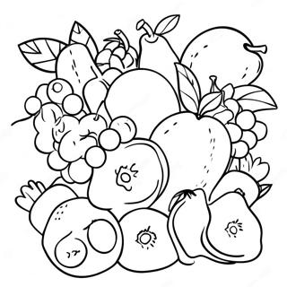 Delicious Fruit Coloring Page 62024-49734