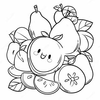 Delicious Fruit Coloring Page 62024-49735