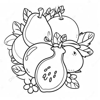 Delicious Fruit Coloring Page 62024-49736