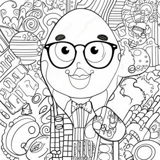 Nerdy Coloring Page 62053-49753