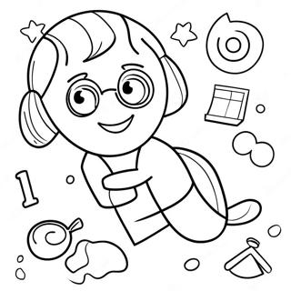 Nerdy Coloring Page 62053-49755