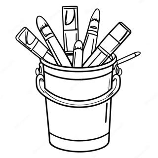 Paint Bucket Clipart Coloring Page 62063-49765