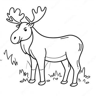 Moose Coloring Page 6206-5059