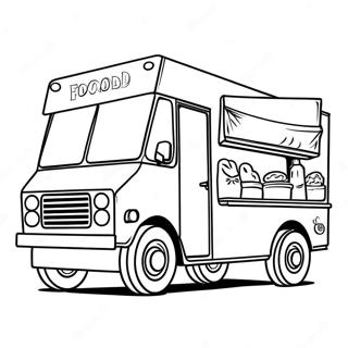 Food Truck Coloring Pages