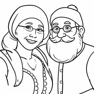 Santa And Mrs Claus Coloring Page 62093-49786