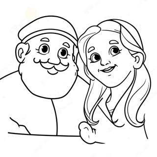 Santa And Mrs Claus Coloring Page 62093-49787