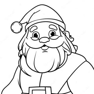 Festive German Santa Claus Coloring Page 62104-49798