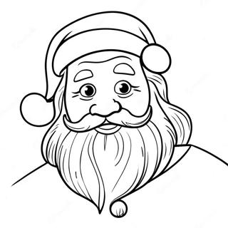 Festive German Santa Claus Coloring Page 62104-49799