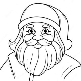 Festive German Santa Claus Coloring Page 62104-49800