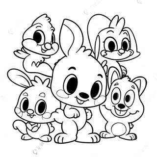 Baby Looney Tunes Characters Coloring Page 62133-49820