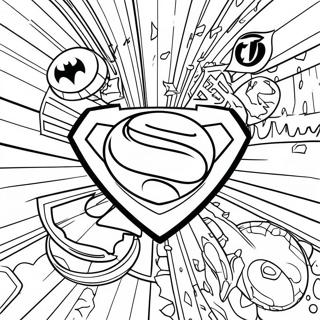 Superhero Logo Coloring Page 62143-49825