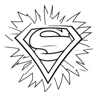 Dynamic Superhero Emblem Coloring Page 62144-49829