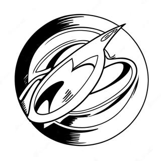 Dynamic Superhero Emblem Coloring Page 62144-49831