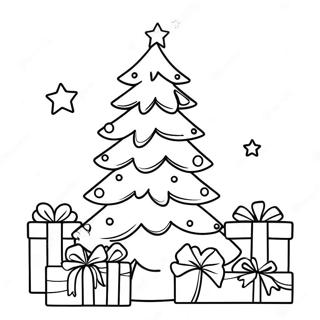 Festive Christmas Tree Thank You Coloring Page 62154-49836