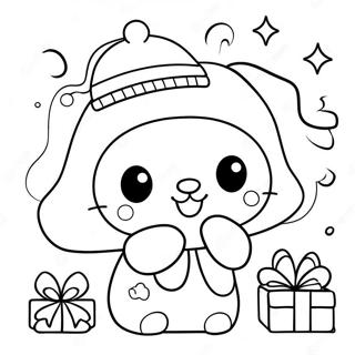 Christmas Sanrio Characters Coloring Page 6216-5070