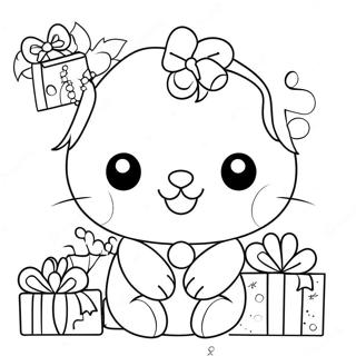 Christmas Sanrio Characters Coloring Page 6216-5071