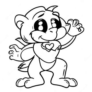 Energetic College Mascot Coloring Page 62174-49853