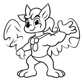 Energetic College Mascot Coloring Page 62174-49855