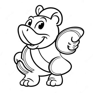 Energetic College Mascot Coloring Page 62174-49856