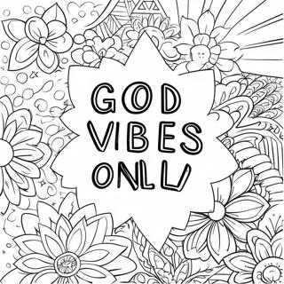 Good Vibes Only Inspirational Quotes Coloring Page 62183-49863