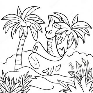 Good Vibes Only Tropical Paradise Coloring Page 62184-49858