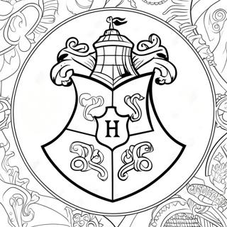 Hogwarts Crest Coloring Page 62193-49868