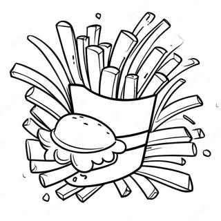 French Fries Coloring Pages