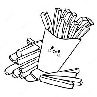 French Fries Coloring Page 62203-49874