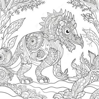 Intricate Mythomorphia Creature Coloring Page 62214-49885