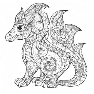 Intricate Mythomorphia Creature Coloring Page 62214-49888