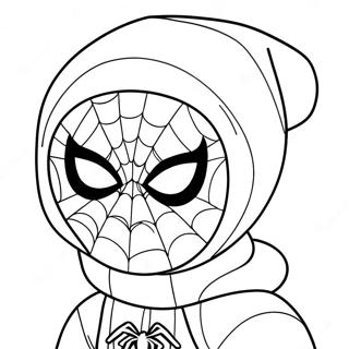 Spiderman Christmas Coloring Pages