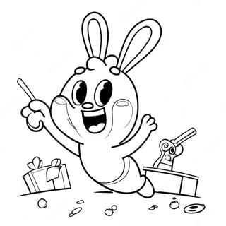 Rabbids Coloring Pages