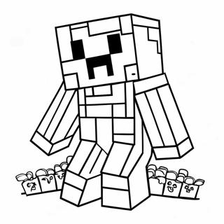 Minecraft Mutant Creeper Coloring Page 62253-49916