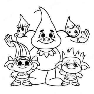 Trolls World Tour Coloring Pages