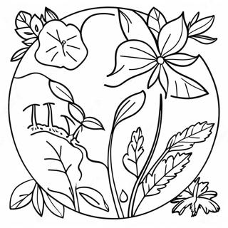 Plant Life Cycle Coloring Pages