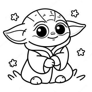 Baby Yoda Valentine Coloring Page 62293-49946