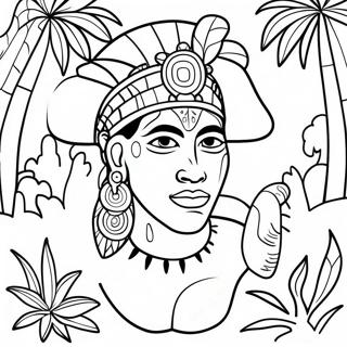 Taino Puerto Rico Coloring Pages