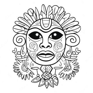 Taino Puerto Rico Coloring Pages