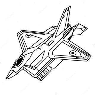 F22 Fighter Jet Coloring Page 62313-49962