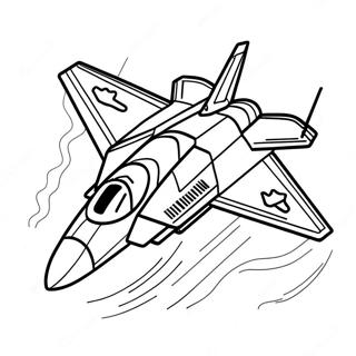 F22 Fighter Jet Coloring Page 62313-49964