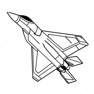 F22 Fighter Jet In Action Coloring Page 62314-49967