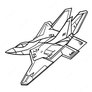 F22 Fighter Jet In Action Coloring Page 62314-49968