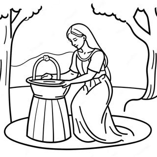 Woman At The Well Coloring Page 62323-49971