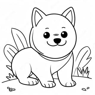 Shiba Inu Coloring Pages