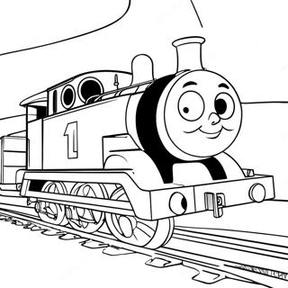 Colorful Thomas The Tank Engine Coloring Page 62394-50025