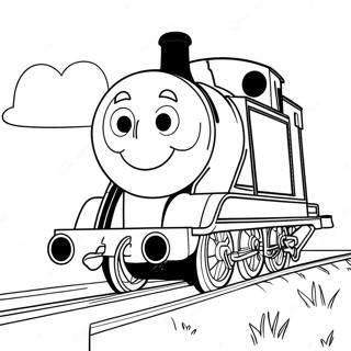 Colorful Thomas The Tank Engine Coloring Page 62394-50027