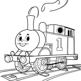 Colorful Thomas The Tank Engine Coloring Page 62394-50028