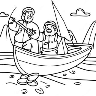 Joyful Fishers Of Men Coloring Page 62404-50035