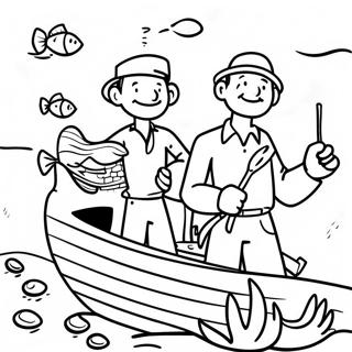 Joyful Fishers Of Men Coloring Page 62404-50036